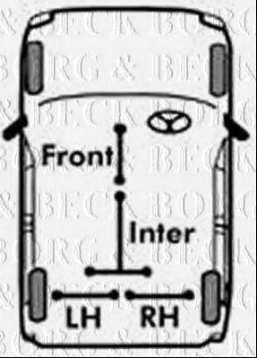 BORG & BECK bkb2777 -  Трос, стояночная тормозная система